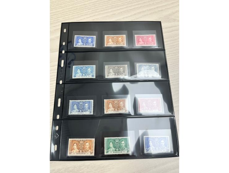 including KGVI Coronation issues, QEII Coronation commemoratives, QEII Royal Silver Wedding sets, and other related issues. T